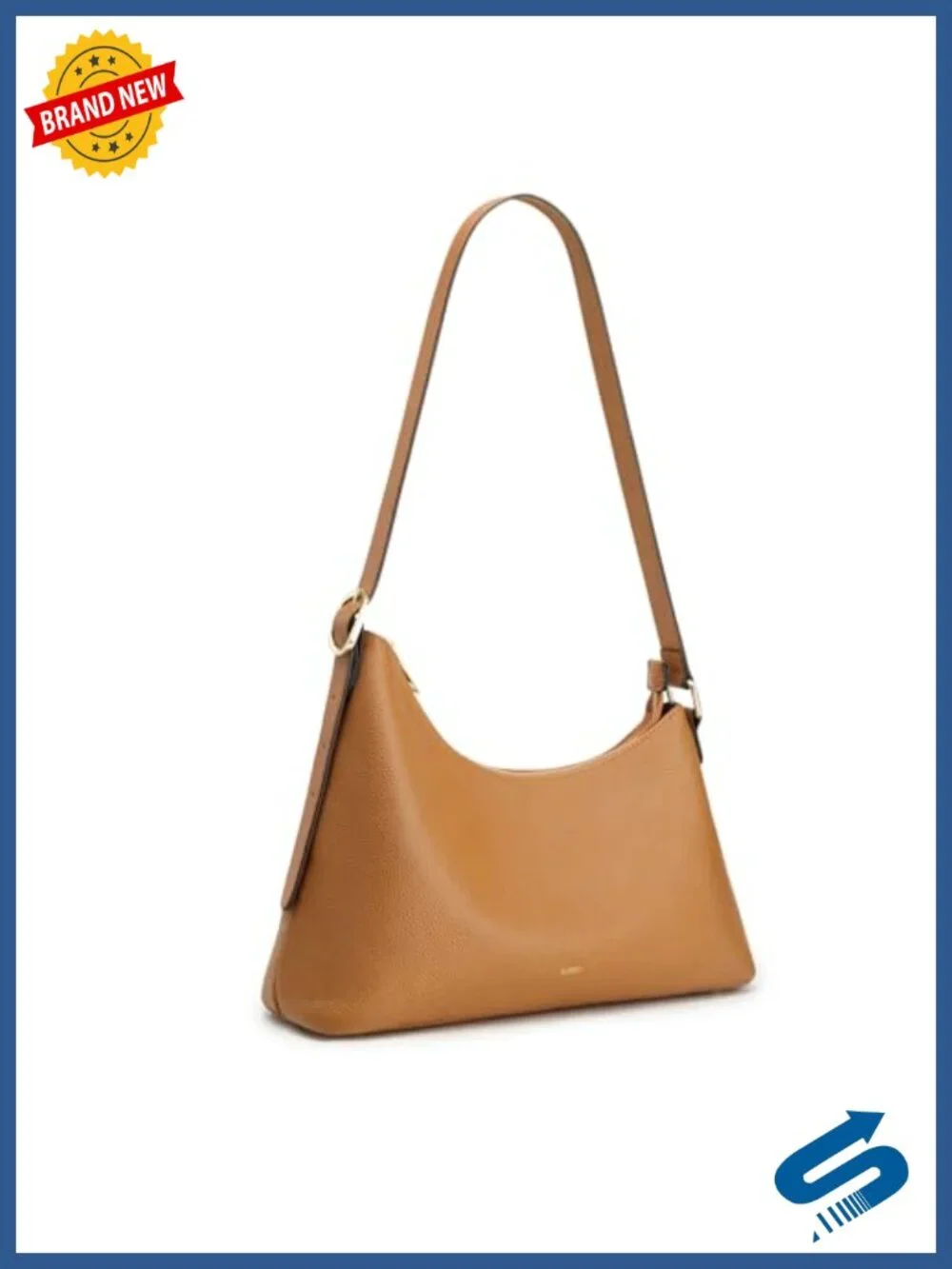 Leather Hobo Shoulder Bag Work Tote with Pockets for Women